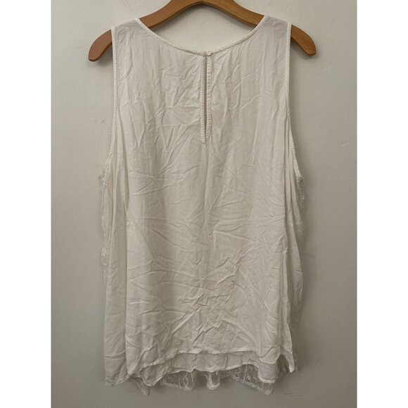 Old Navy PLUS Size 3X Embroidered-Mesh Tank Top Boho Feminine Cottagecore Top - Picture 8 of 11